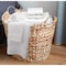 Vintiquewise Large Round Water Hyacinth Wicker Laundry Basket QI003364.L - alternate 3